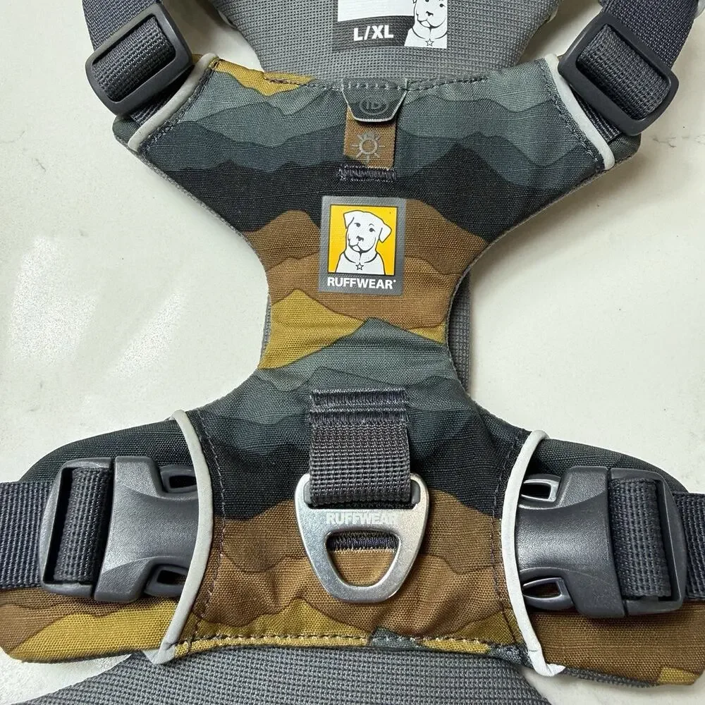 Ruffwear Front Range Dog Harness Size L/XL Mountain Camo